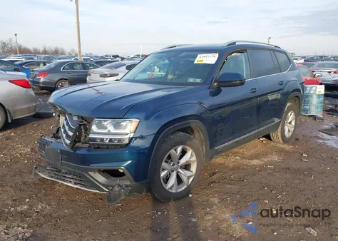 2018 Volkswagen Atlas 3.6L V6 Sel z USA, uszkodzony, nr VIN 1V2MR2CA5JC558478